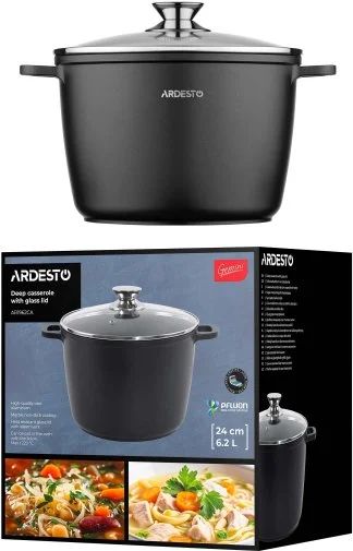 Фото: Каструля Ardesto Gemini Lazio 6.2L Black (AR1962CA) № 18 | KTC