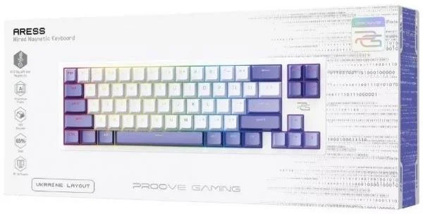 Фото: Клавіатура Proove Gaming Aress KTT AquaPrime Magnetic USB White/Purple (MKAR00022417) № 17 | KTC