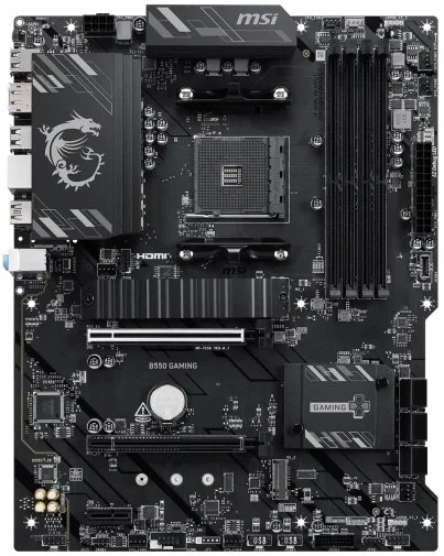 Фото: Материнська плата MSI B550 GAMING № 8 | KTC