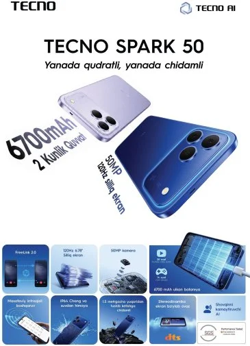 Фото: Смартфон TECNO Spark 50 KN4n 4/128GB Neo Titanium (4894947138737) № 21 | KTC