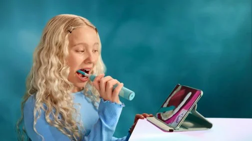 Фото: Електрична зубна щітка Philips Sonicare For Kids Smart Blue (HX6600/13) № 24 | KTC