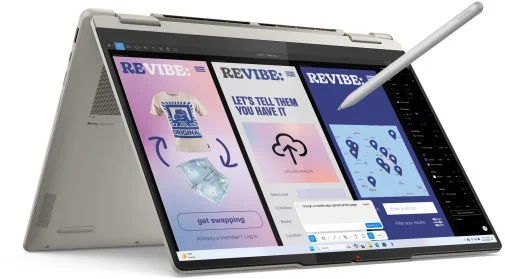 Фото: Ноутбук Lenovo Yoga 7 2-in-1 14ILL10 83JQ00JVRA Seashell - 14" OLED 60 Гц / Intel Core Ultra 5 / 226V / DDR5 16 ГБ / PCI-E SSD 512 ГБ / Intel Arc Graphics 130V № 15 | KTC