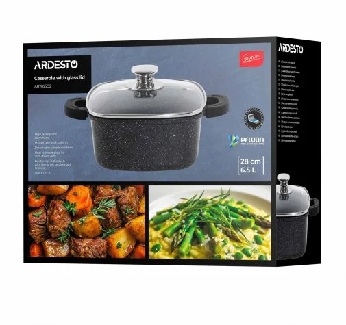 Фото: Каструля Ardesto Gemini Piemonte 6.5L Black (AR1965CS) № 21 | KTC