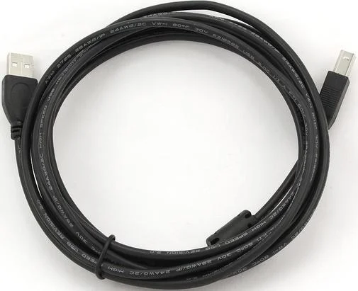 Фото: Кабель Cablexpert AM / BM 3m Black (CCF-USB2.0-AMBM-10) № 4 | KTC