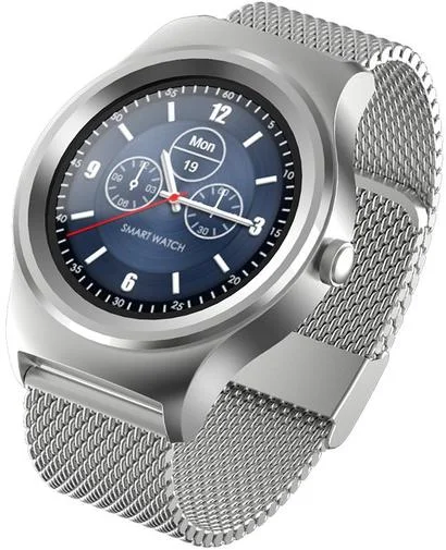 Фото: Смарт годинник SMA Round Metal сріблястий № 7 | KTC