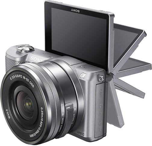 Цифрова фотокамера Sony Alpha 5000 kit 16-50 мм срібляста