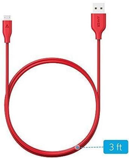 Кабель USB Anker Powerline V3 AM / Micro USB 0.9 м червоний