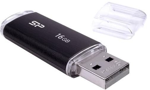 Флешка USB Silicon Power Ultima U02 16GB SP016GBUF2U02V1K Black