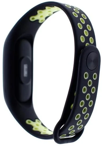 Фото: Ремінець для фітнес браслету Mijobs Xiaomi Mi Band 2 чорний/зелений № 5 | KTC