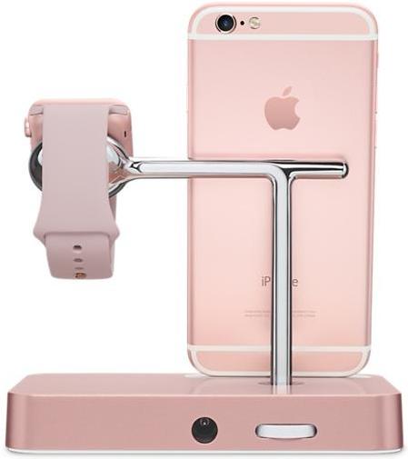 Charge Dock iWatch and Iphone RoseGold