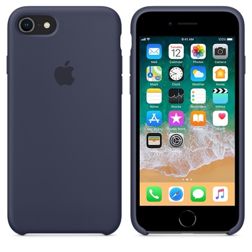 Чохол Apple for iPhone 8 / 7 - Silicone Case Midnight Blue (MQGM2ZM/A)