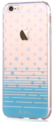 Чохол Devia for iPhone 6/6S - Vango Soft Case Polka Blue