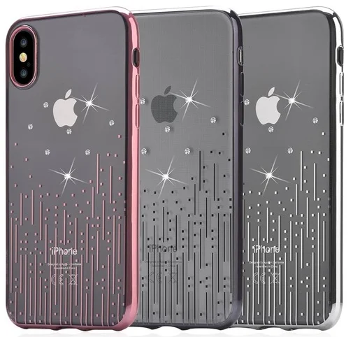Фото: Чохол Devia for iPhone X/Xs Crystal Meteor soft case Black № 9 | KTC