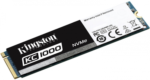 Твердотільний накопичувач Kingston KC1000 2280 PCIe 3.0 x4 NVMe 960GB SKC1000/960G