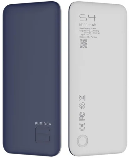 Фото: Батарея універсальна Puridea S4 6000mAh Blue/White (S4-Blue White) № 5 | KTC