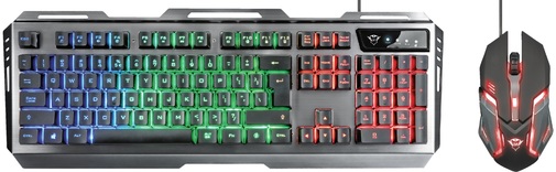 Комплект клавіатура+миша ігровий Trust GXT 845 Tural Combo Gaming Black (22457)