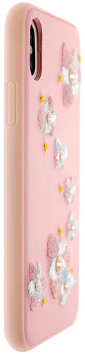 Фото: Чохол Devia for iPhone X/Xs Flower Embroidery Case Lanya № 5 | KTC