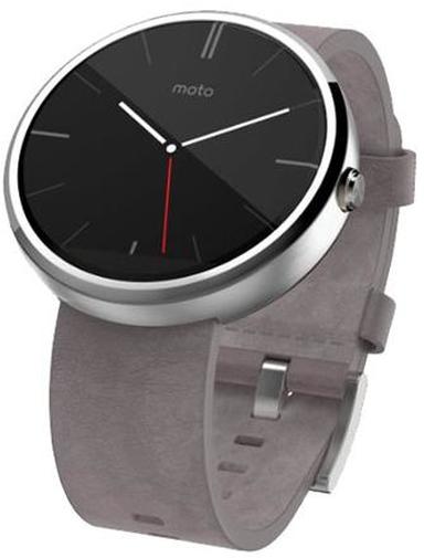 Смарт годинник Motorola Moto 360 23mm Leather Grey