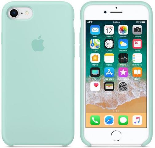 for Apple iPhone 8 - Silicone Case Marine Green