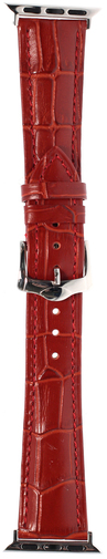 for Apple Watch 38mm - Crocodail Leather Loop Band Red