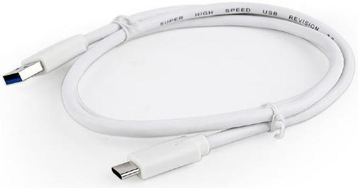 Кабель USB 3.0 (USB /Type C) 1м, Cablexpert преміум White