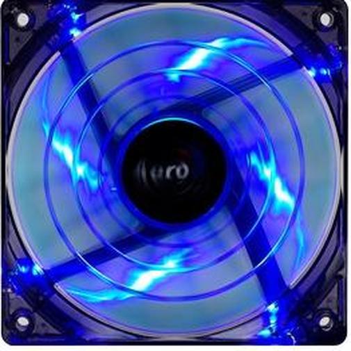 Кулер для корпуса 120x120x25mm Aerocool Shark Fan LED, 800-1500 об/хв, 12.6-26.5 дБ, Blue, Retail