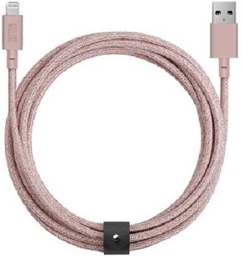 Кабель Native Union AM / Lightning 3m Rose (BELT-KV-L-ROSE-3)