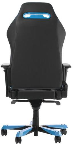 Крісло ігрове DXRacer Iron OH/IS11/NB, PU шкіра, Al основа, Black/Blue