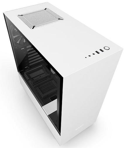 Корпус для ПК NZXT H500 Black/ White (CA-H500B-W1)