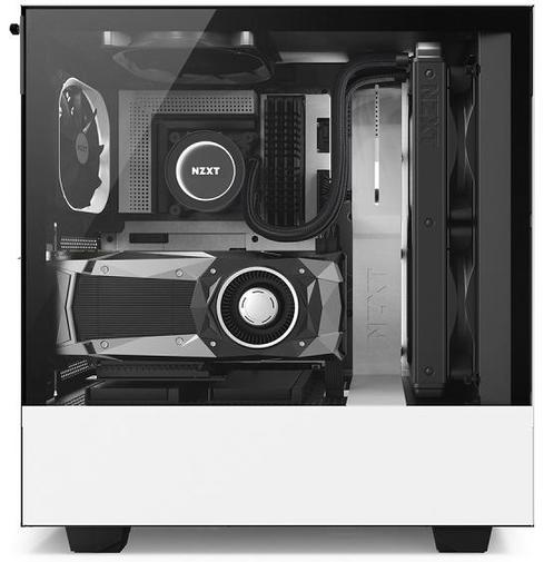 Корпус для ПК NZXT H500i White/ Black (CA-H500W-W1)