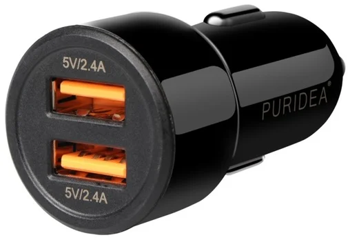 Фото: Автомобільний зарядний пристрій Puridea CC02 2xUSB Black (CC02-Black) № 8 | KTC