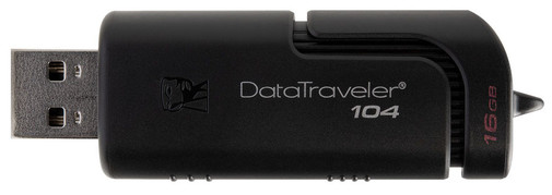 Флешка USB Kingston DataTraveler 104 16GB DT104/16GB Black