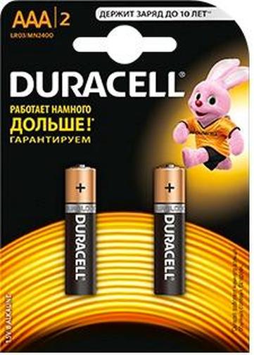 Батарейка Duracell Alkaline LR03 AAA MN2400 (BL/2)