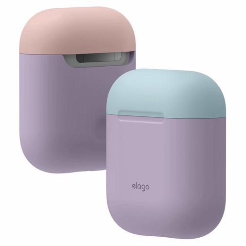 Чохол для Airpods Elago - Duo Case Lavender/Pastel Blue/Lovely Pink (EAPDO-LV-PBLPK)