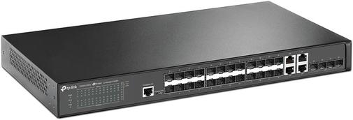 Switch, 32 ports, TP-Link JetStream T2600G-28SQ, 4xRJ45/SFP (Combo), 24xSFP, 4xSFP+, керований L2