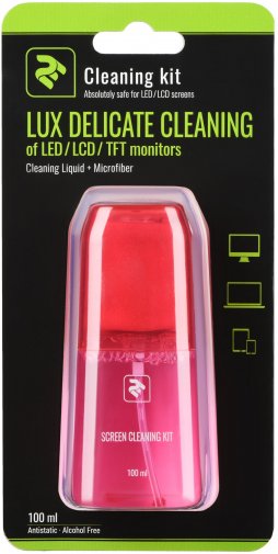 Набір для чищення 2E LUX CLEAN 100ml Liquid для LED / LCD + серветка Red