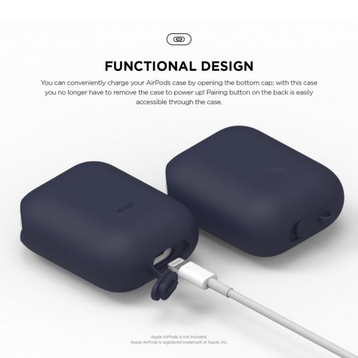 Чохол for Airpods Elago - Waterproof Case Jean Indigo (EAPWF-BA-JIN)