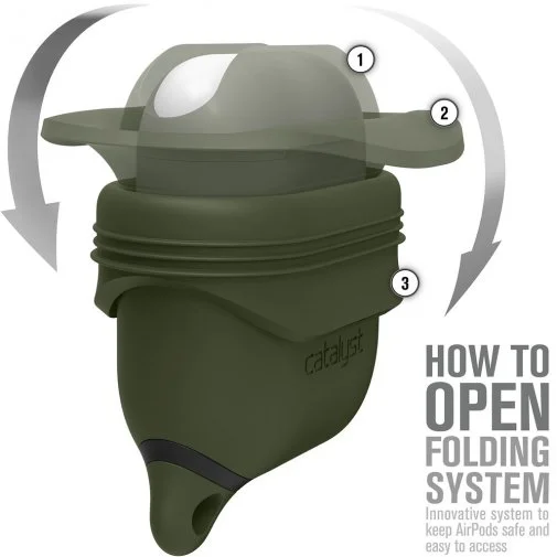 Фото: Чохол Catalyst for Airpods - Waterproof Case Army Green (CATAPDGRN) № 10 | KTC