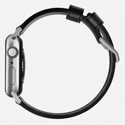 Ремінець Nomad for Apple Watch 44/42mm - Modern Strap Silver/Black (NM1A41SM00)