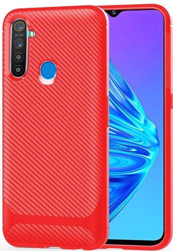 Чохол for Realme 5 - Silicone cover Red (661886)