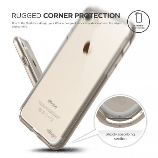 Чохол Elago for Apple iPhone 8/7/SE - Dualistic Case Champagne Gold (ES7DL-GD-RT)