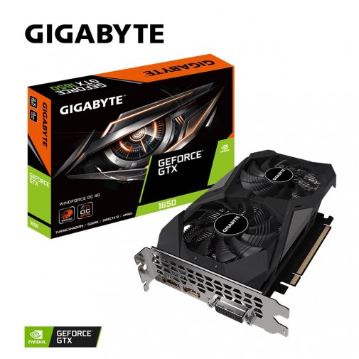 Відеокарта Gigabyte GTX 1650 D6 WindForce OC (GV-N1656WF2OC-4GD)