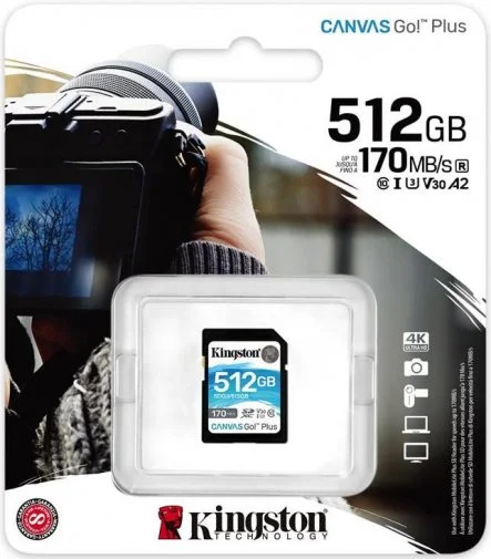 Фото: FLASH пам'ять Kingston Canvas Go Plus SDXC 512GB (SDG3/512GB) № 7 | KTC