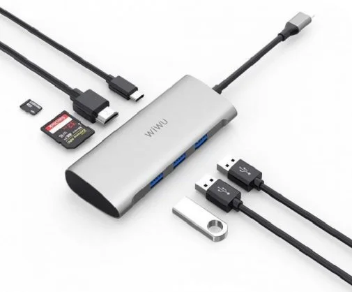 Фото: USB-хаб WIWU Adapter Alpha 731HP Grey № 5 | KTC