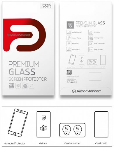 Захисне скло ArmorStandart for Samsung Note 20 N980 - Icon Black (ARM57104)