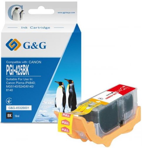 Сумісний картридж G&G for Canon PGI-425PGBK Black (G&G-4532B001)
