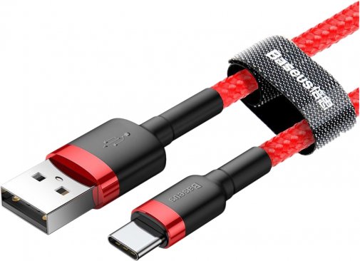 Кабель Baseus Cafule Cable AM / Type-C 0.5m Red/Red (CATKLF-A09)
