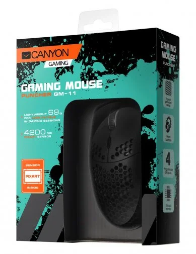Фото: Миша Canyon Puncher Black (CND-SGM11B) № 10 | KTC