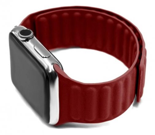 Ремінець HiC for Apple Watch 42/44mm - New Leather Link Red (LLNK4244RD)