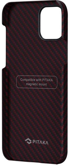  Чохол Pitaka for iPhone 12 Pro - MagEZ Case Twill Black/Red (KI1203P)